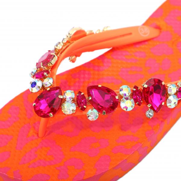 Leo - Orange - Pink Neopren Clutch