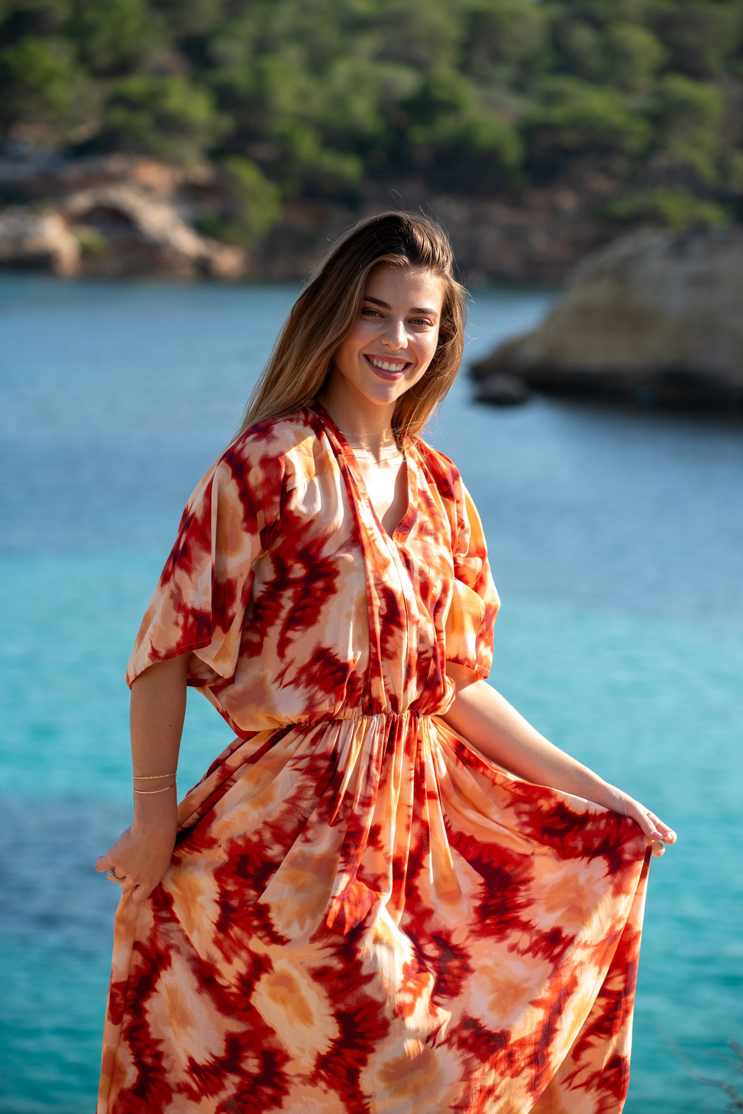 SIMONA RED TIE DYE