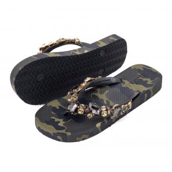 Camouflage Khaki - Peace - Neopren Clutch