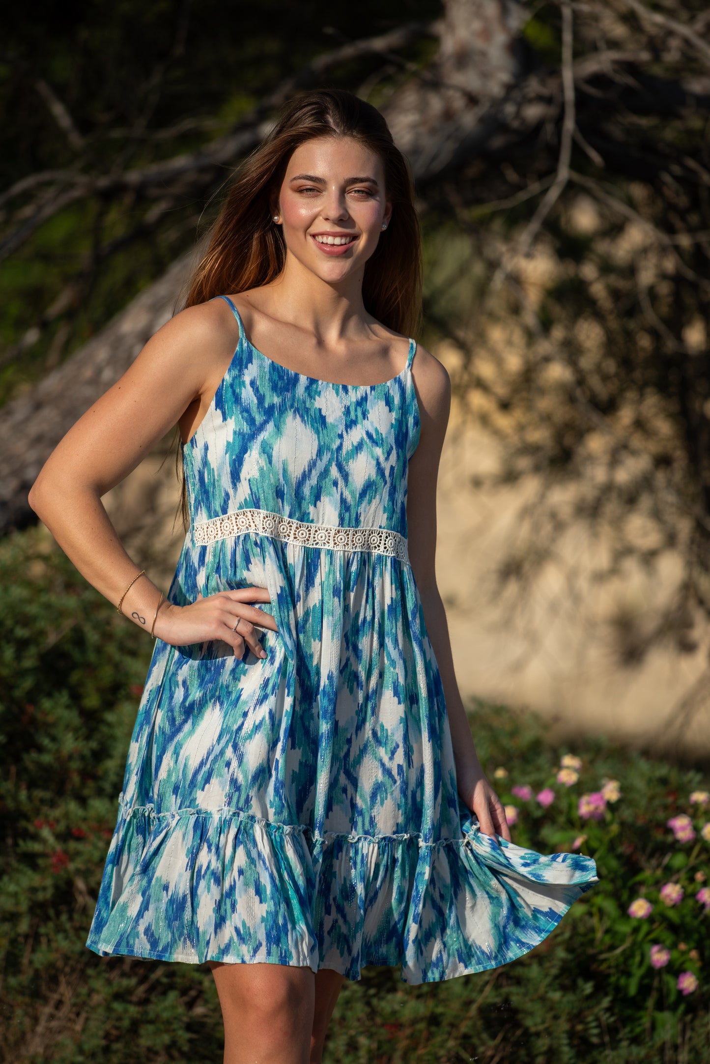 HELEN AQUA IKAT