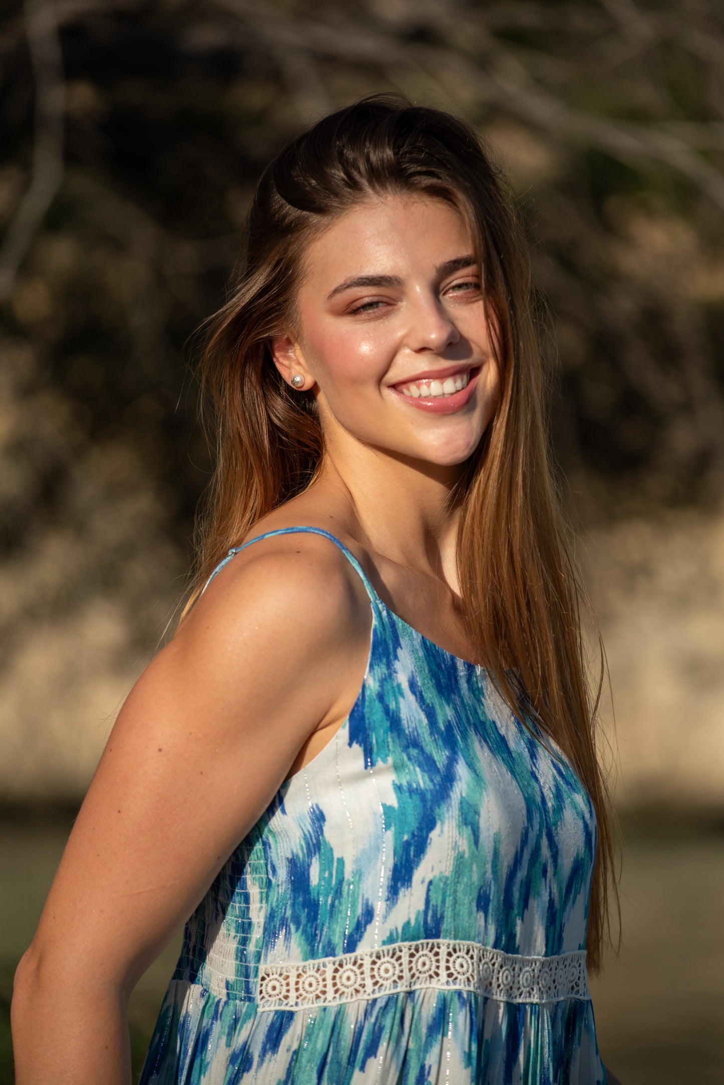 HELEN AQUA IKAT