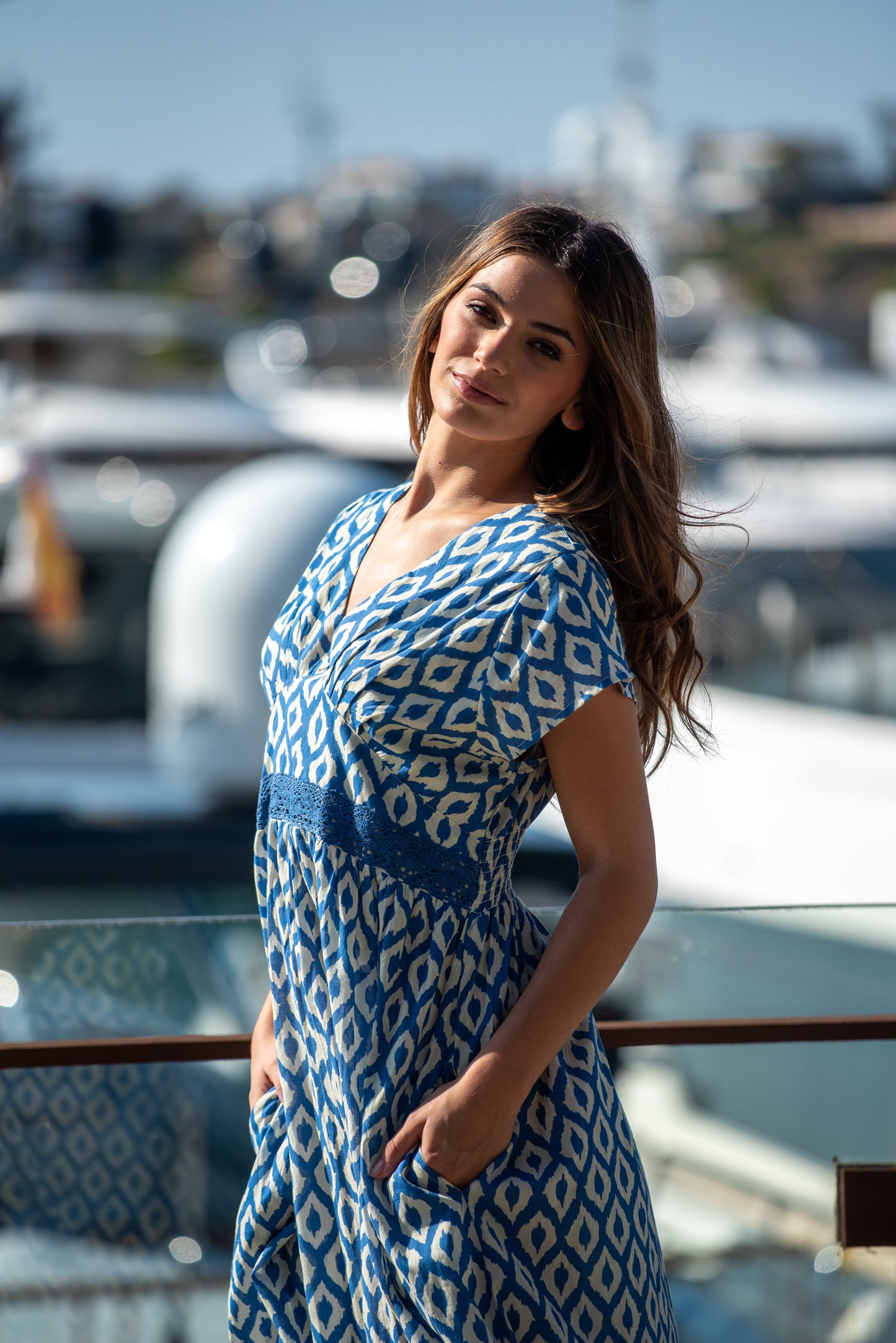 LUISA BLUE ROMBOS