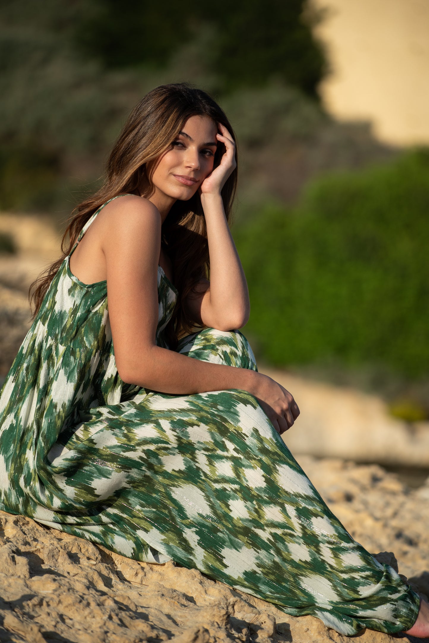MIRANDA GREEN IKAT