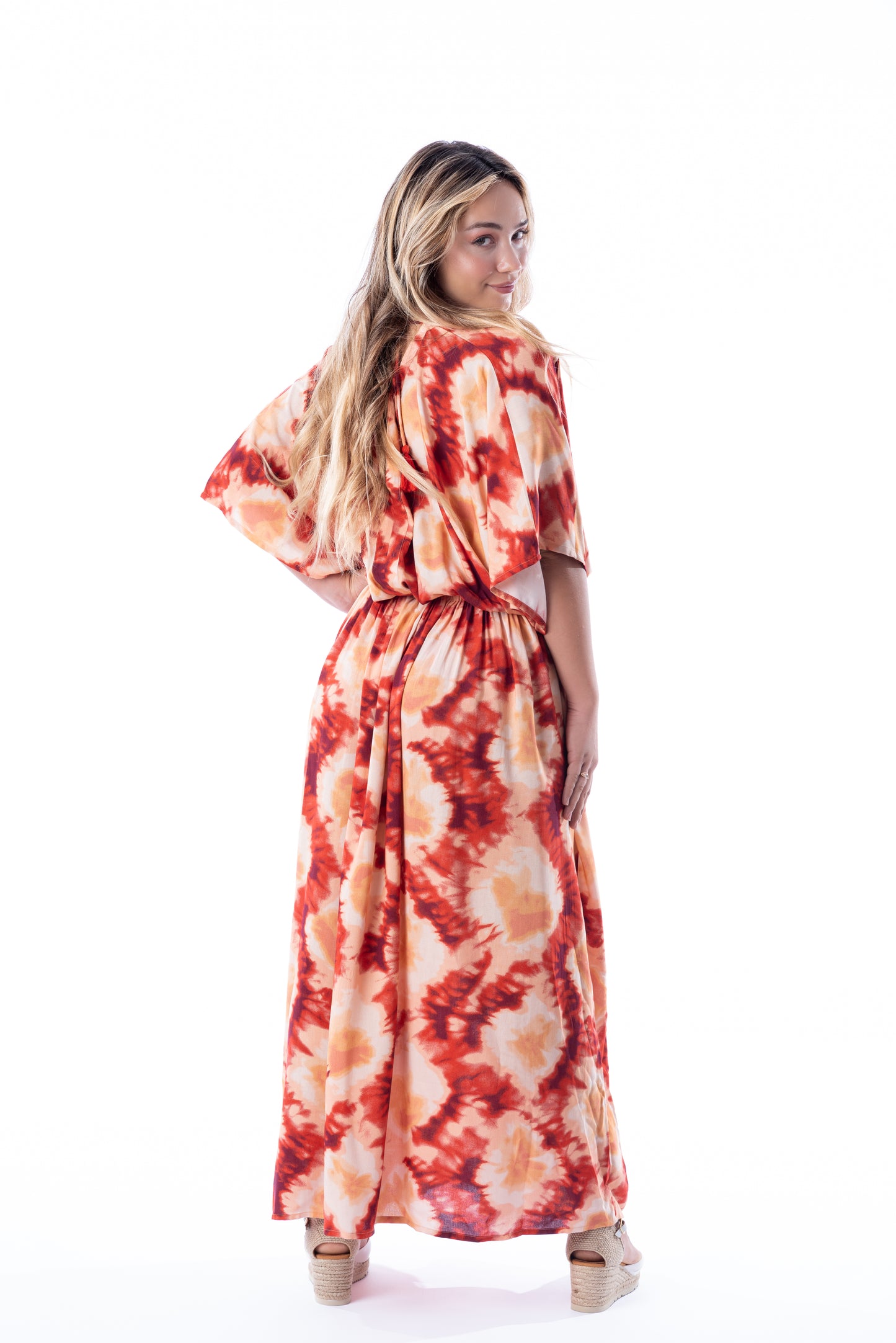 SIMONA RED TIE DYE
