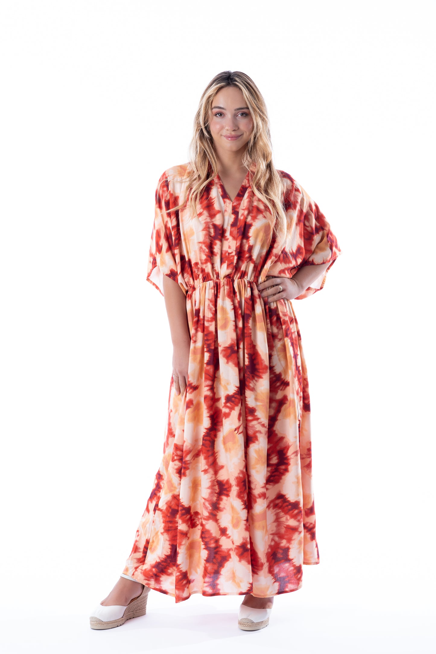 SIMONA RED TIE DYE