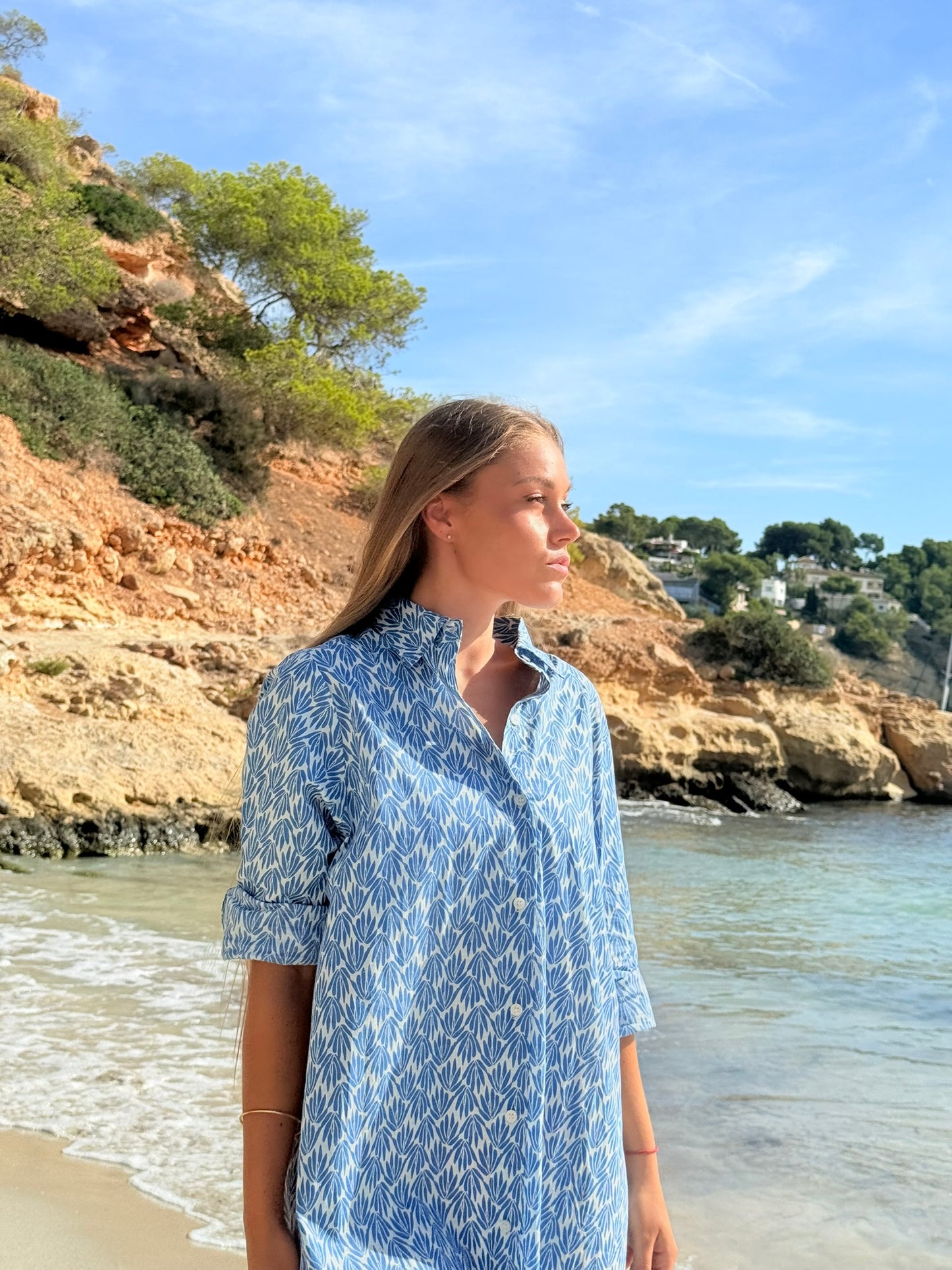 Camisa Paula Blue Legui