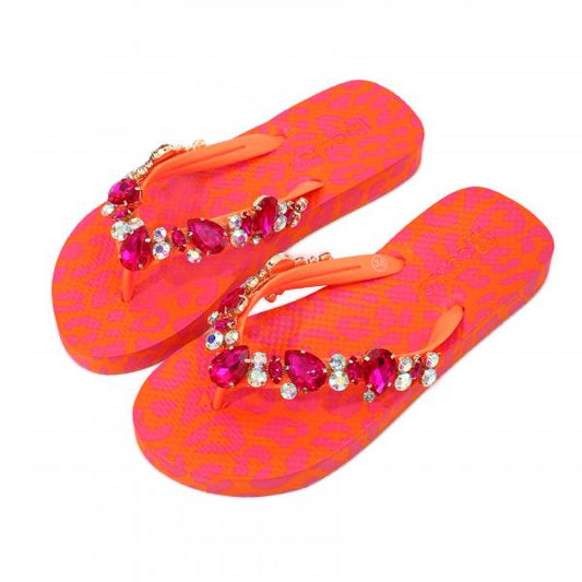 Leo - Orange - Pink Neopren Clutch