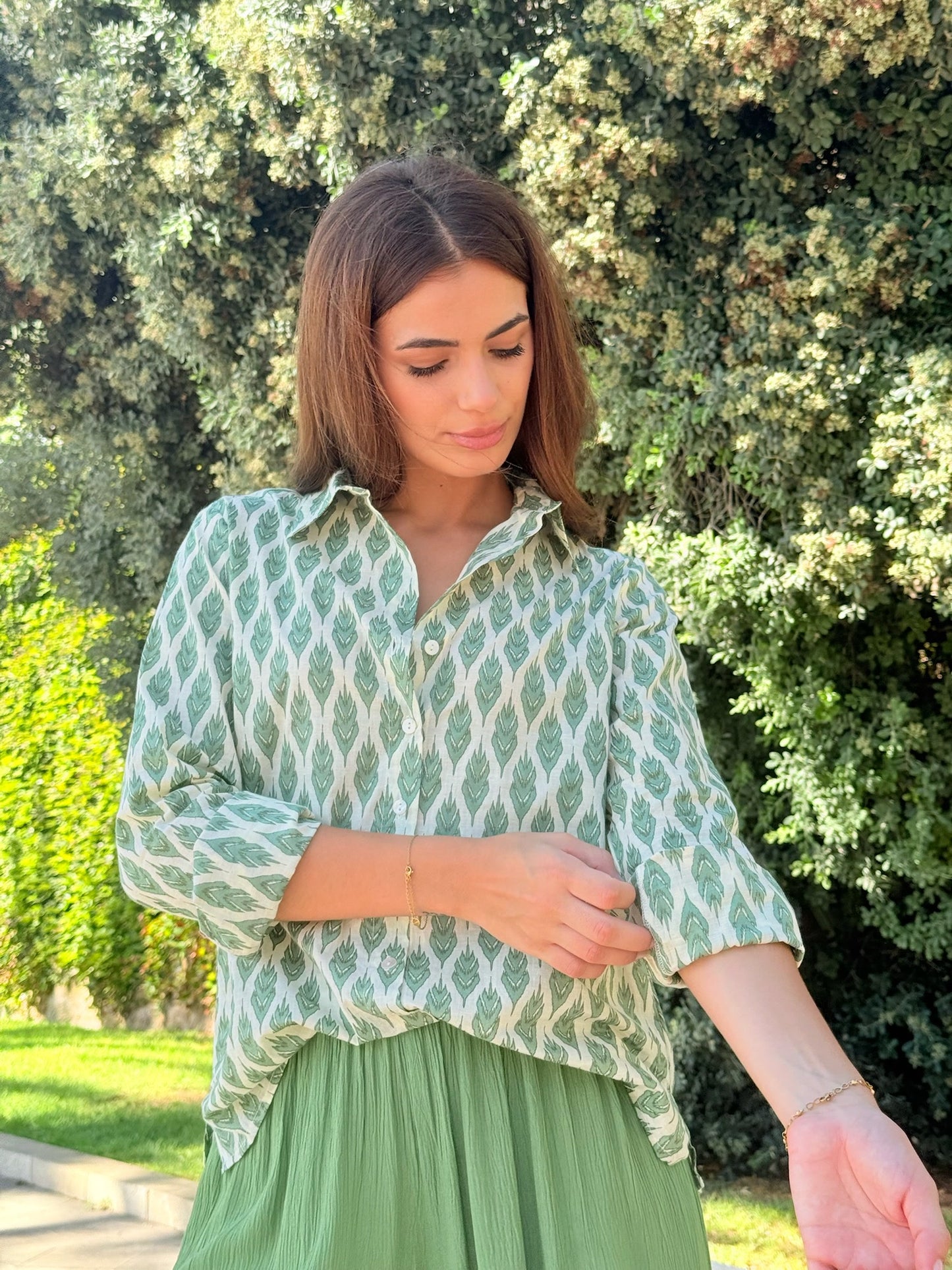 Camisa Ines Green