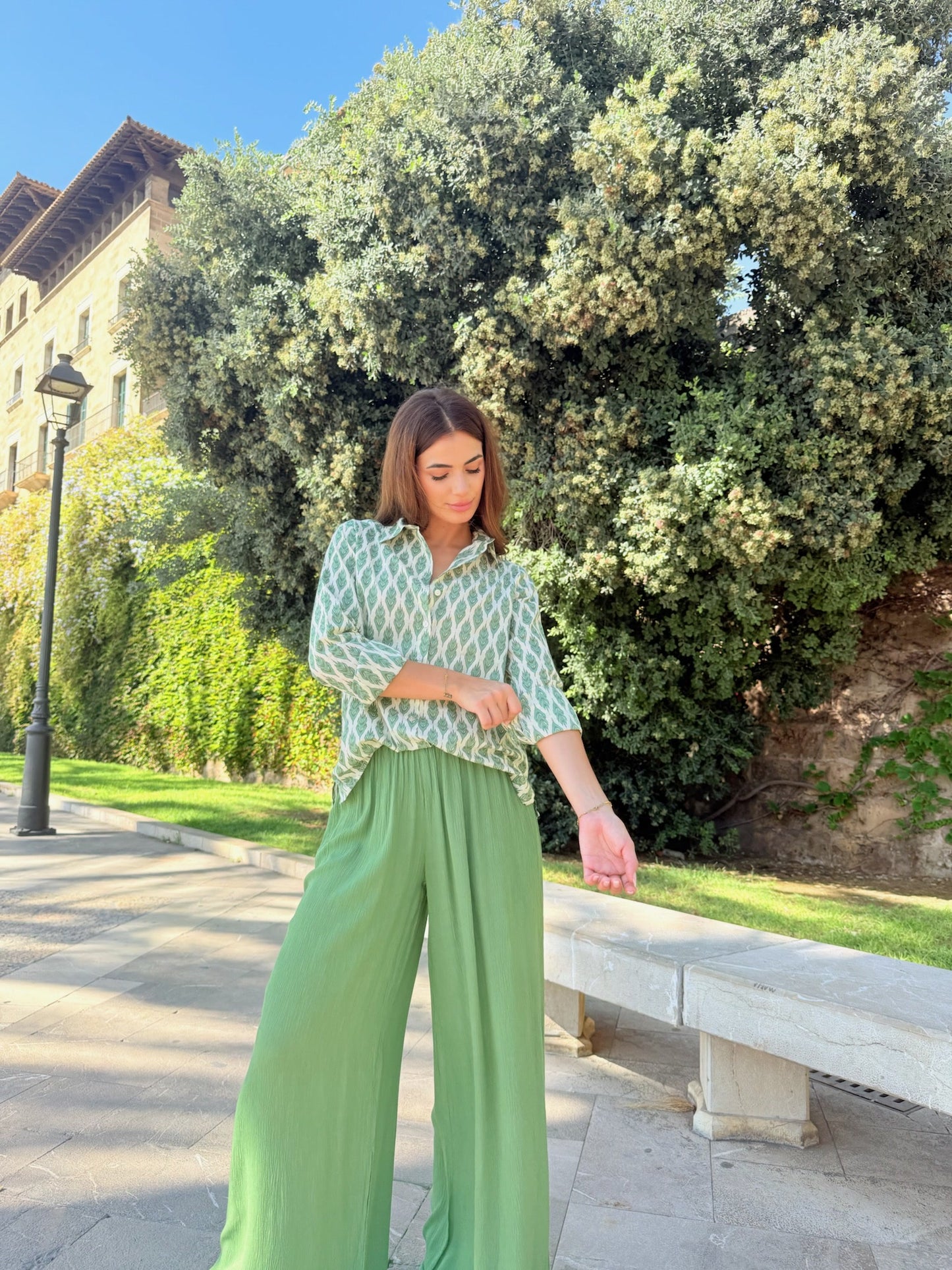 Camisa Ines Green