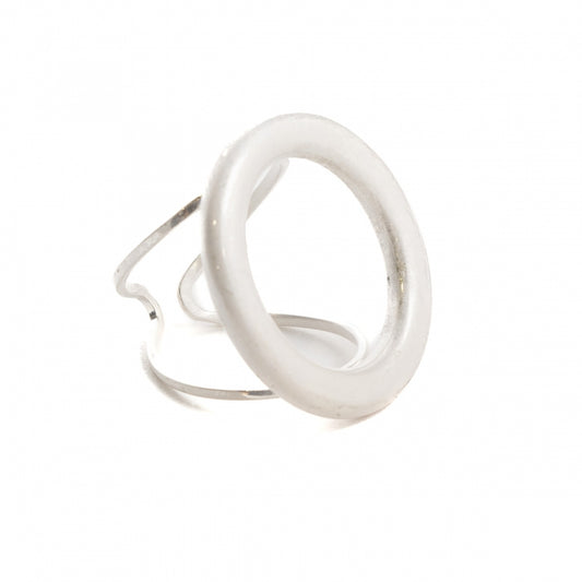ANILLO CIRCULO PLATEADO