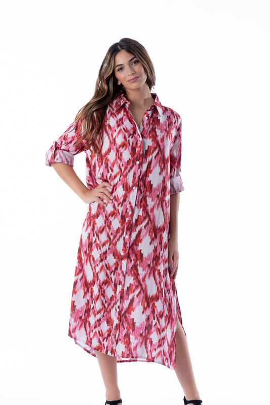 CLARA RED IKAT