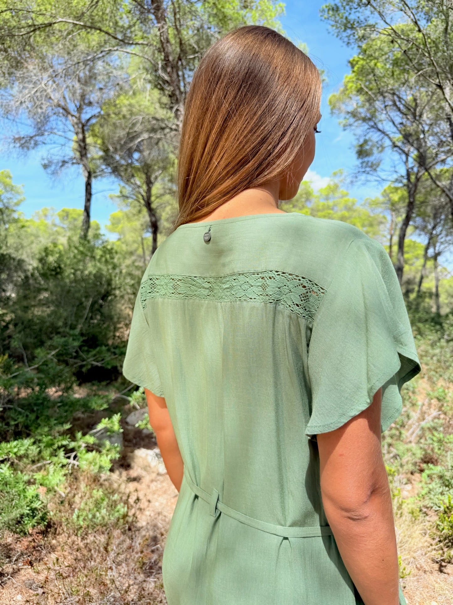Vestido Corto Deia Caqui