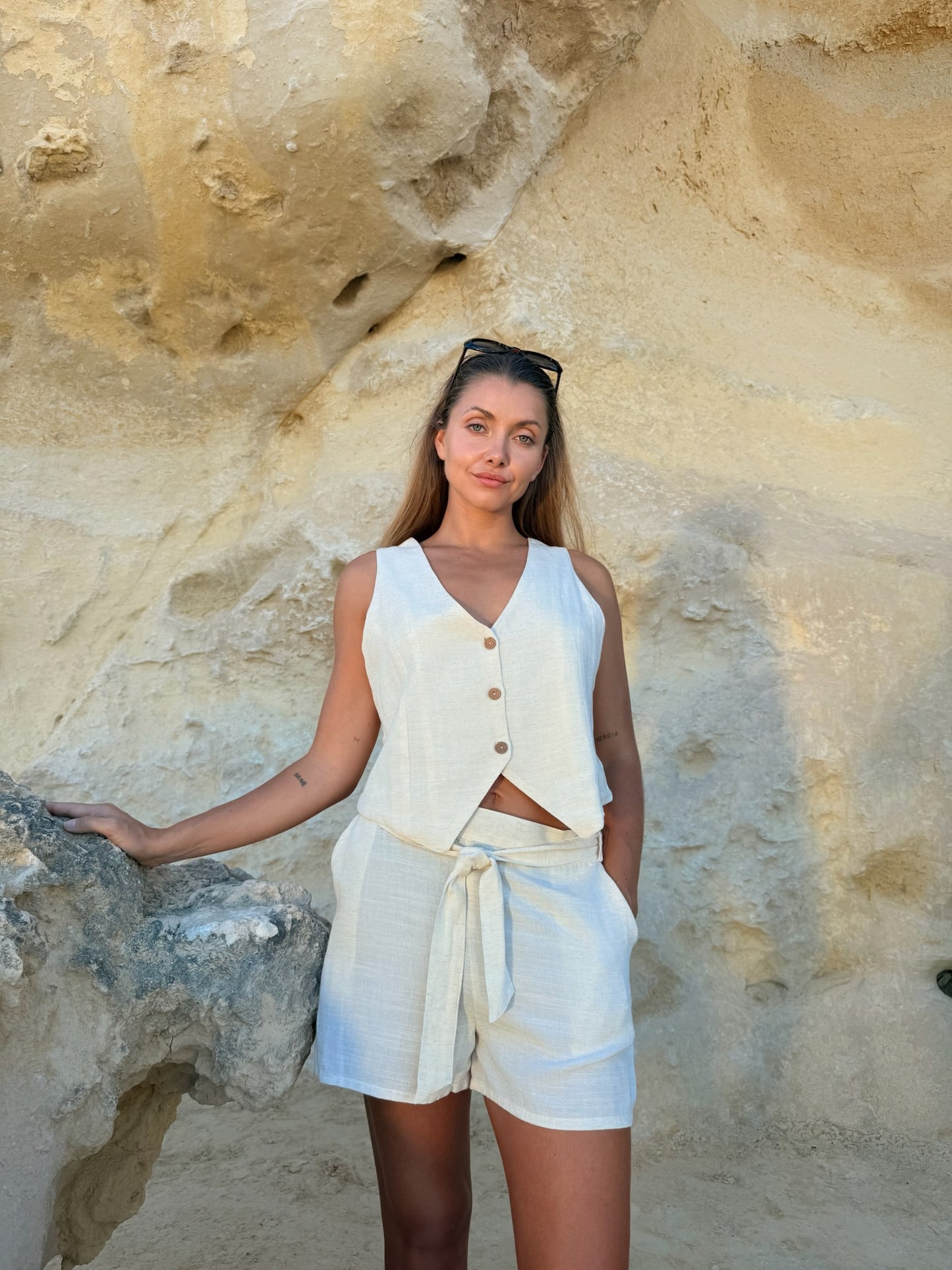 Chaleco Denise Vest Beige