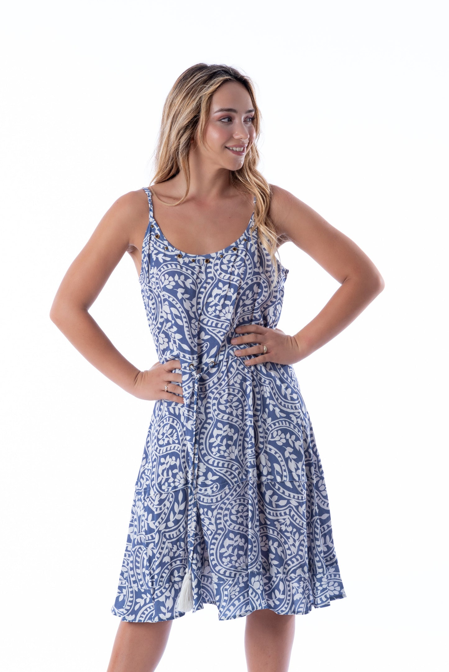 FLORA BLUE PAISLEY