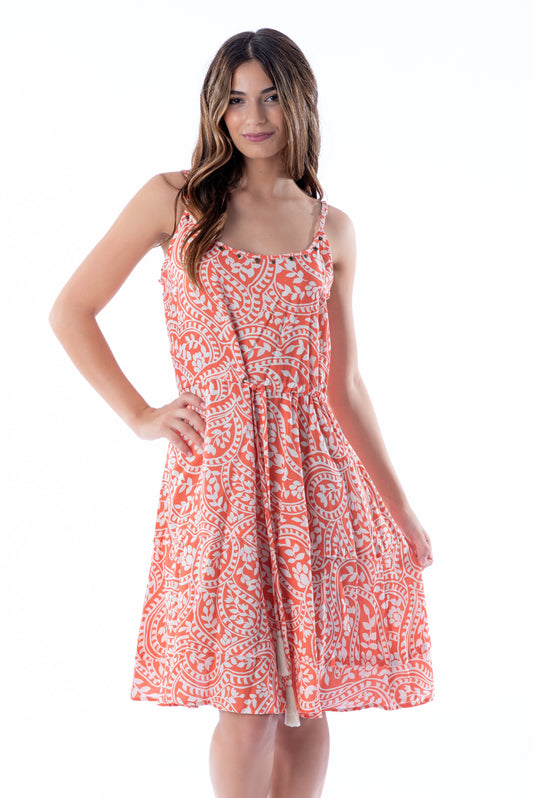 FLORA CORAL PAISLEY