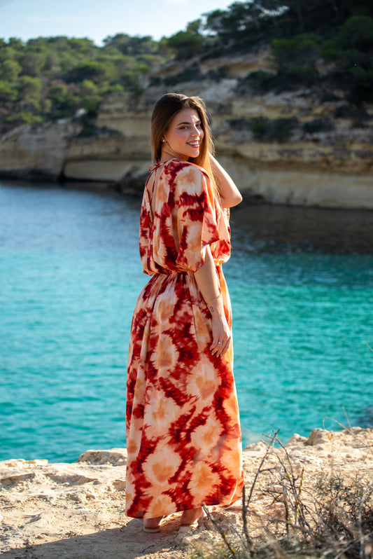 SIMONA RED TIE DYE