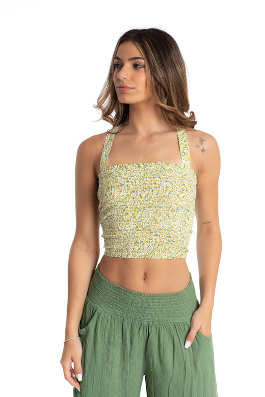 BUSTIER LONG DOT GREEN