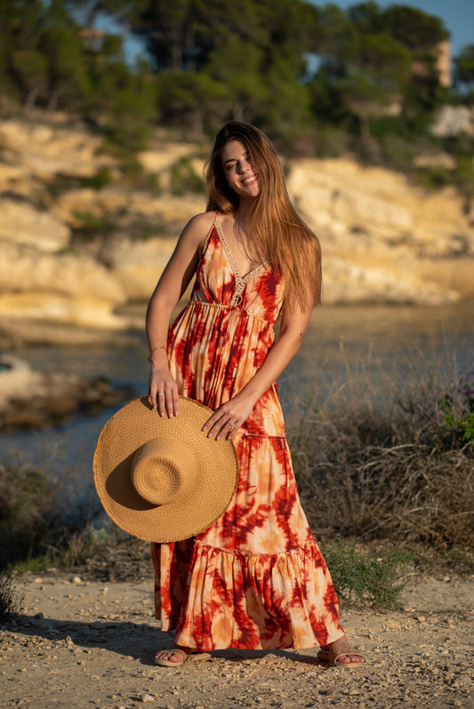 MINERVA RED TIE DYE