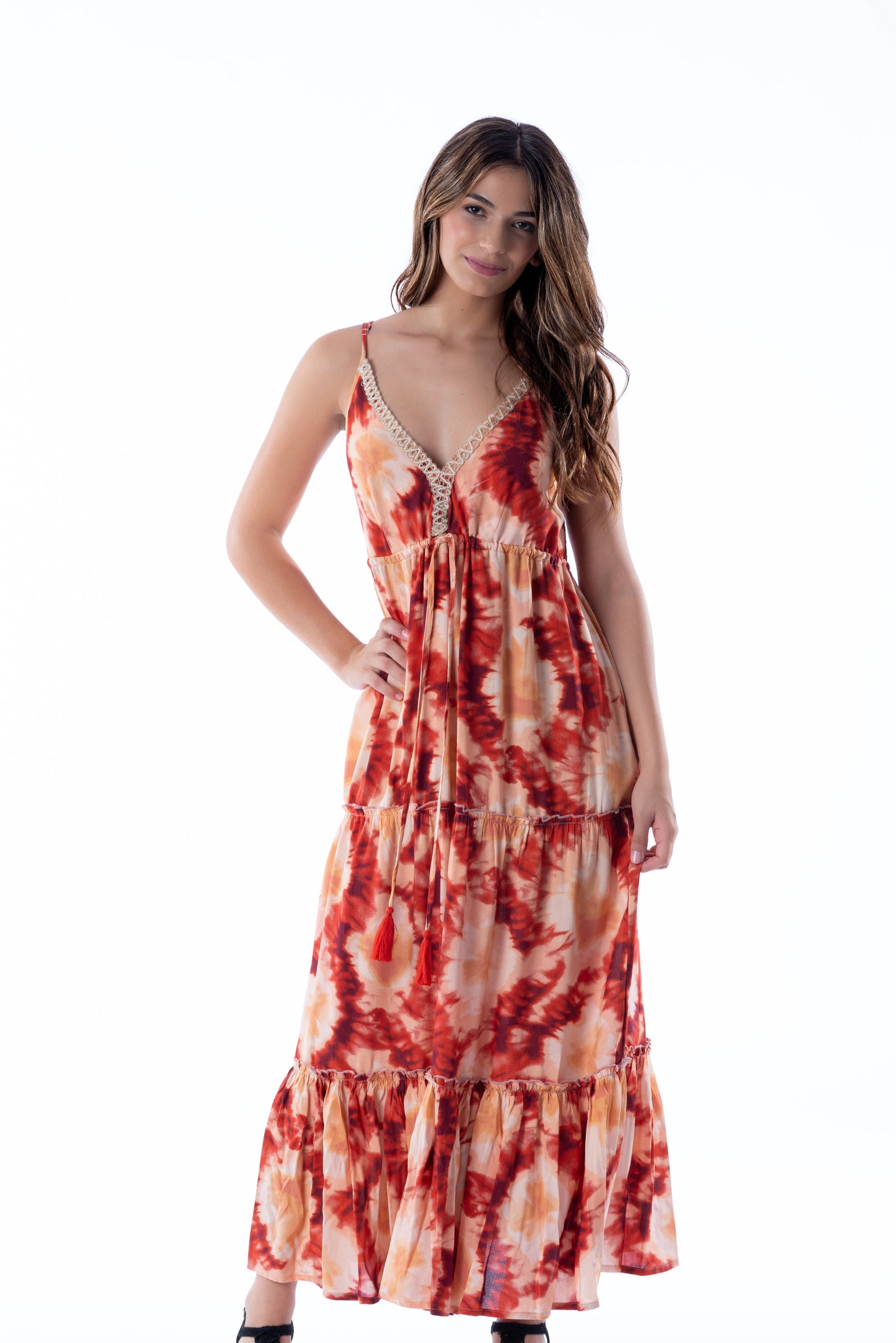 MINERVA RED TIE DYE