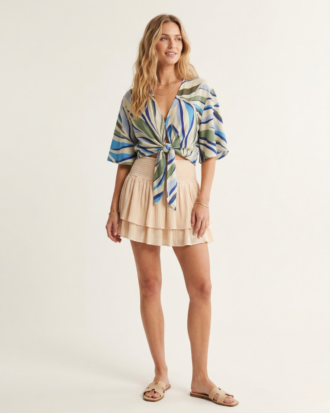 Falda Corta Ibiza Beige
