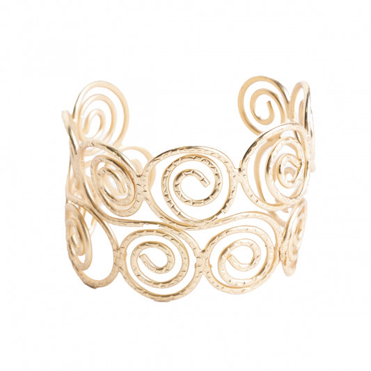 BRAZALETE WAVE DORADO MATE