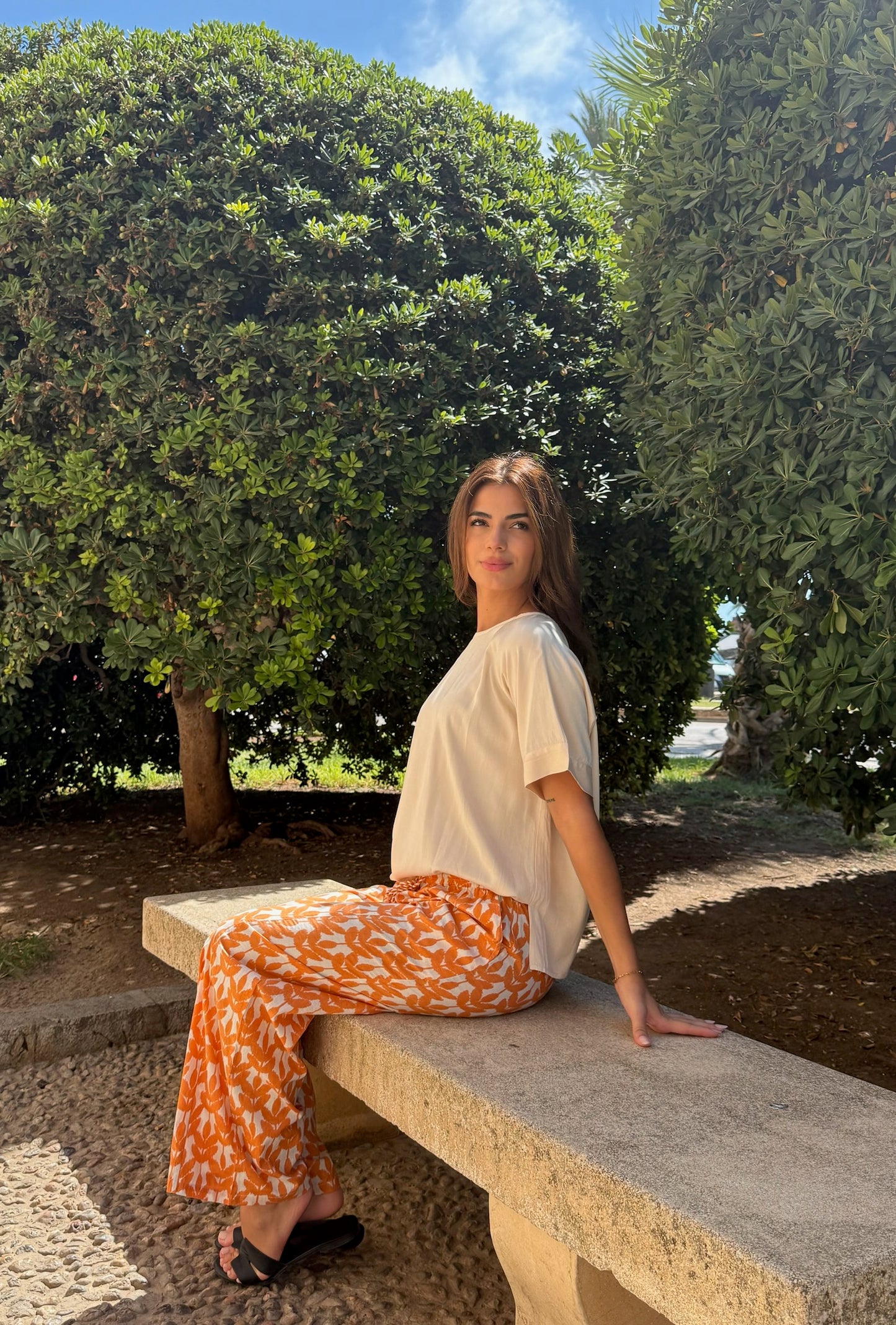 Pantalón Straight Trouser Teja