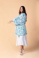Kimono Midi Karen Blue — vista 2