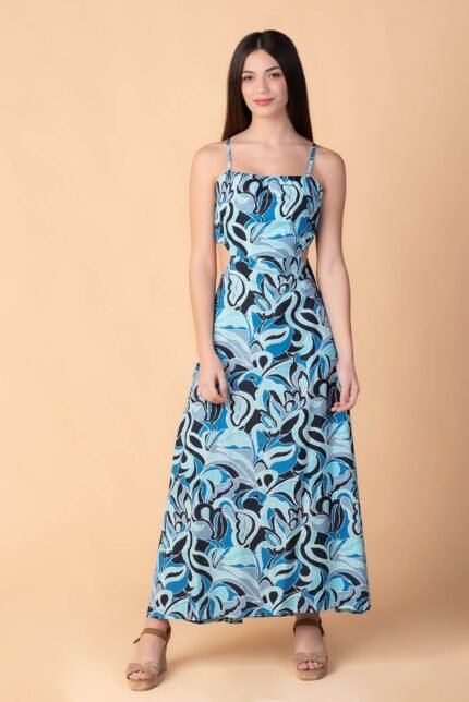 Vestido Largo Sophie Aqua