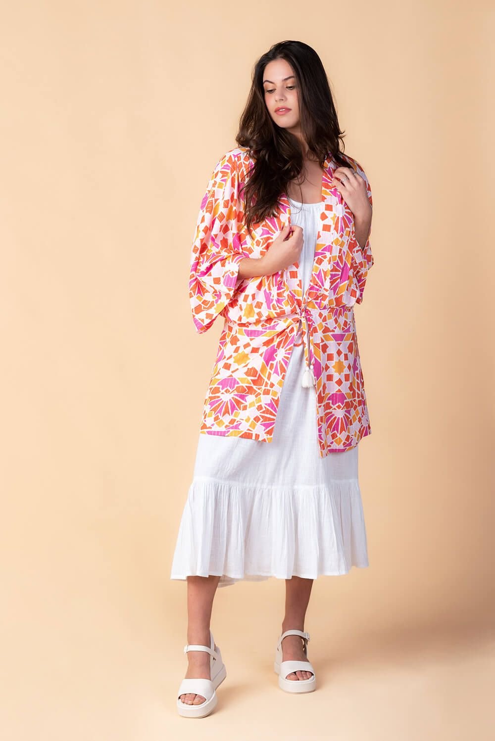 KAREN Kimono Midi Karen Red