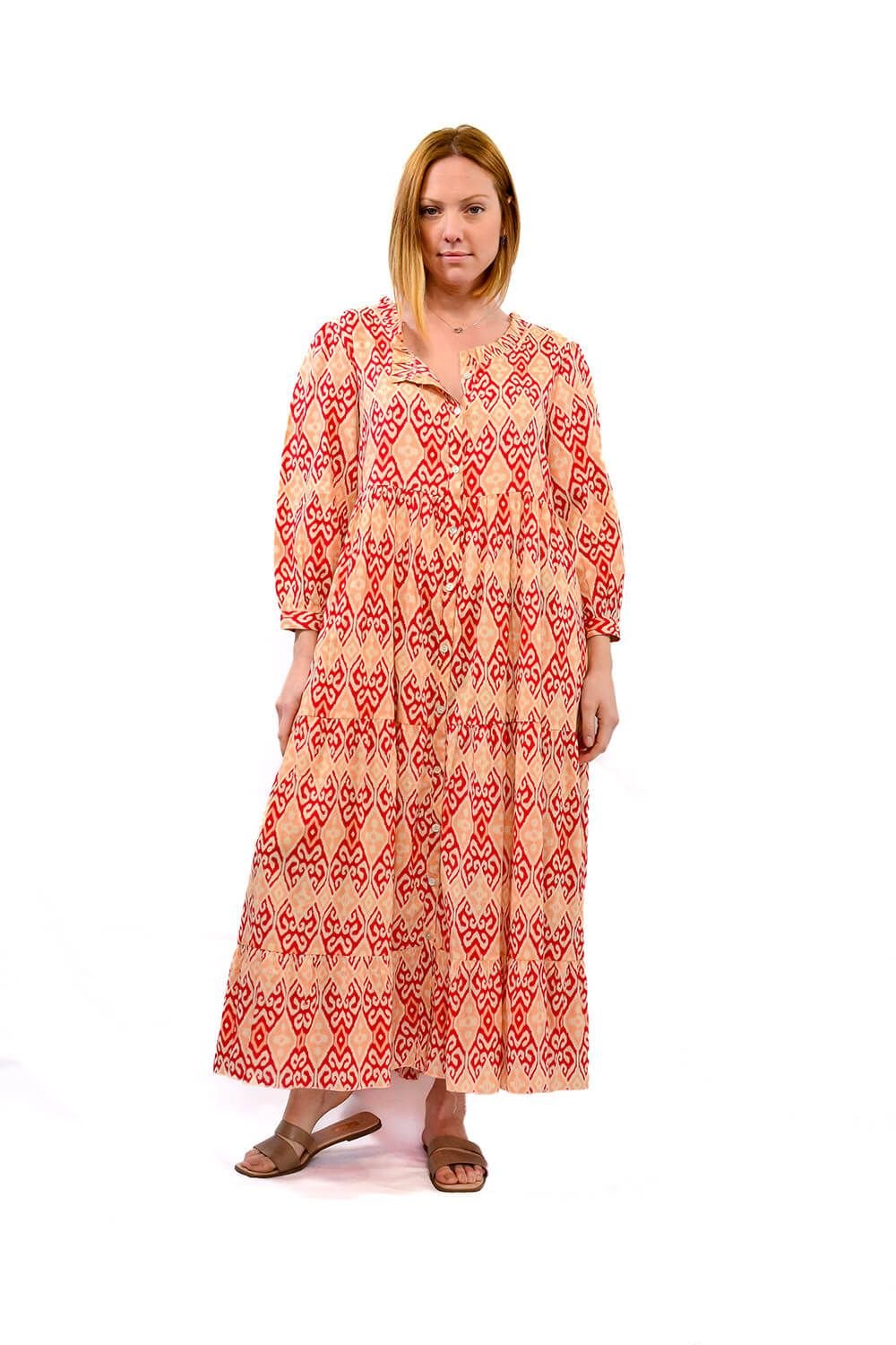 VLL2001_230_EMMA_RED_Frente2 Vestido Largo Emma Red