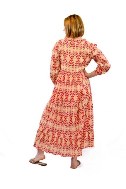 Vestido Largo Tesa Red — vista 2