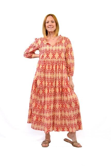 Vestido Largo Tesa Red