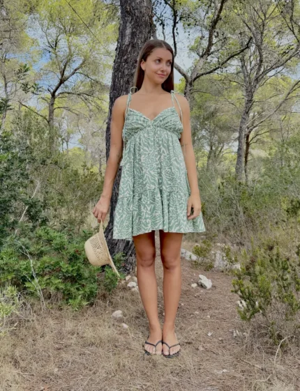 Vestido Corto Annete Green Wild