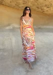 Vestido Largo Butterfly Areca Pink