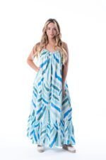 Vestido Largo África Aqua Inv
