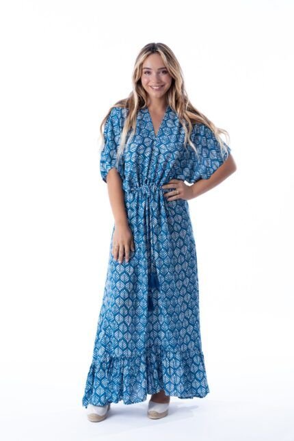Vestido Largo Celine Indigo