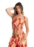 Top Bustier Long Red