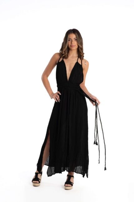 Vestido Largo Indira Black — vista 2