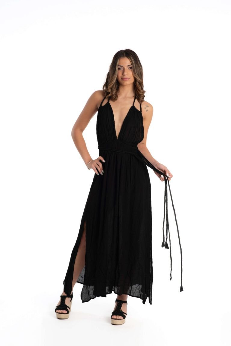 Vestido Largo Indira Black — vista 2