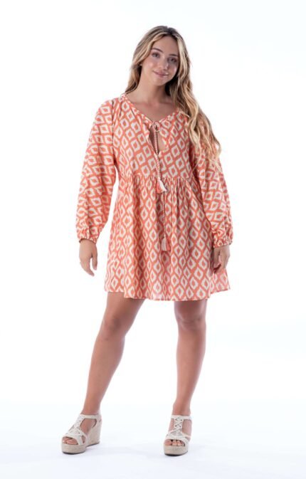 Vestido Corto Hera Coral