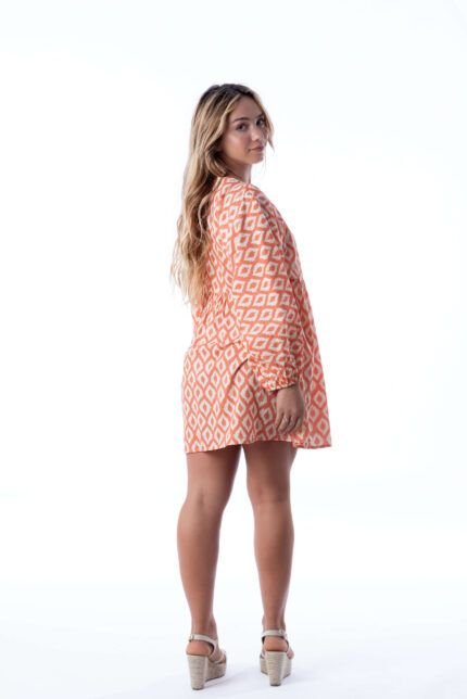 Vestido Corto Hera Coral — vista 2