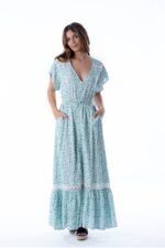 Vestido Largo Juanita Aqua