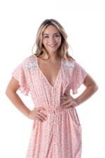 Vestido Largo Juanita Coral — vista 3