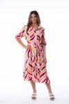 Camisa Larga Mara Tribal Red