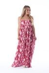 Vestido Largo Miranda Ikat Red