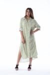 Camisa Larga Paula Green Dot