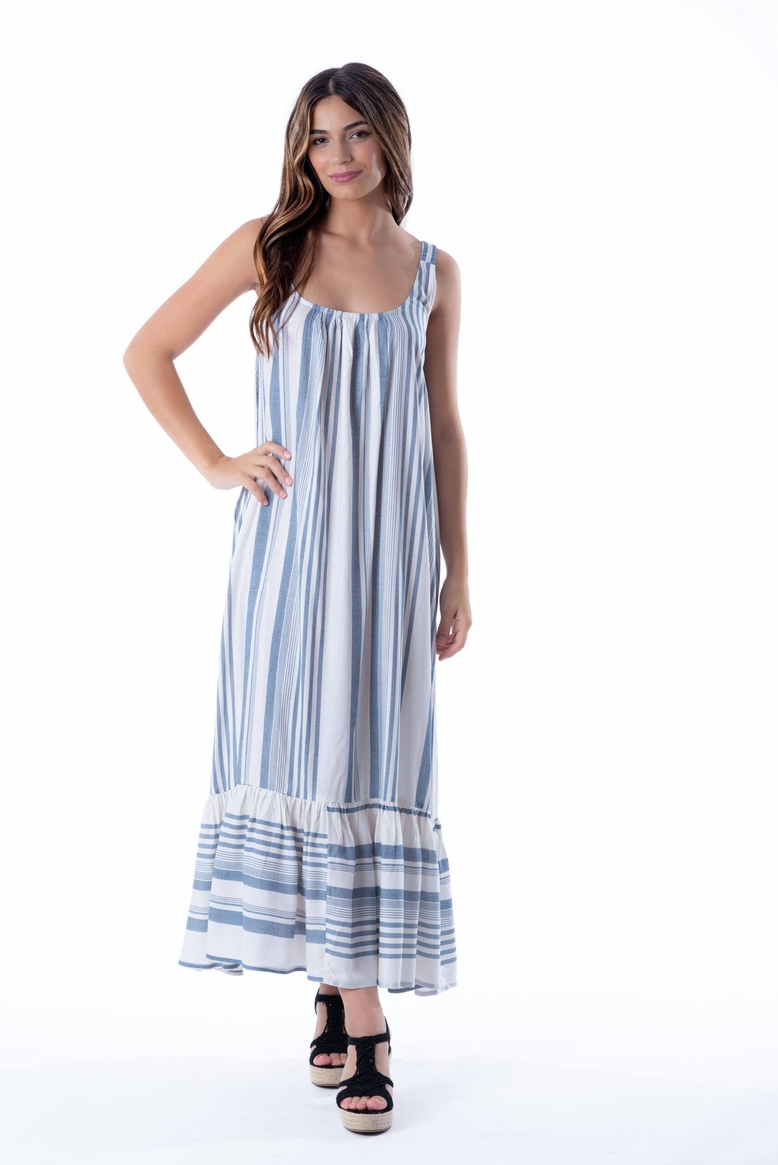 ROXY_3263102_BLUESTRIPE 1 Vestido Largo Roxy Blue