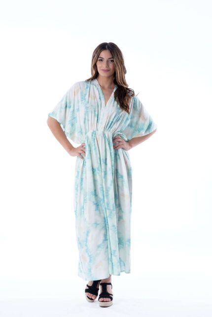 Vestido Largo Simona Aqua