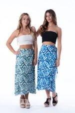 Falda Midi Xisca Blue — vista 2