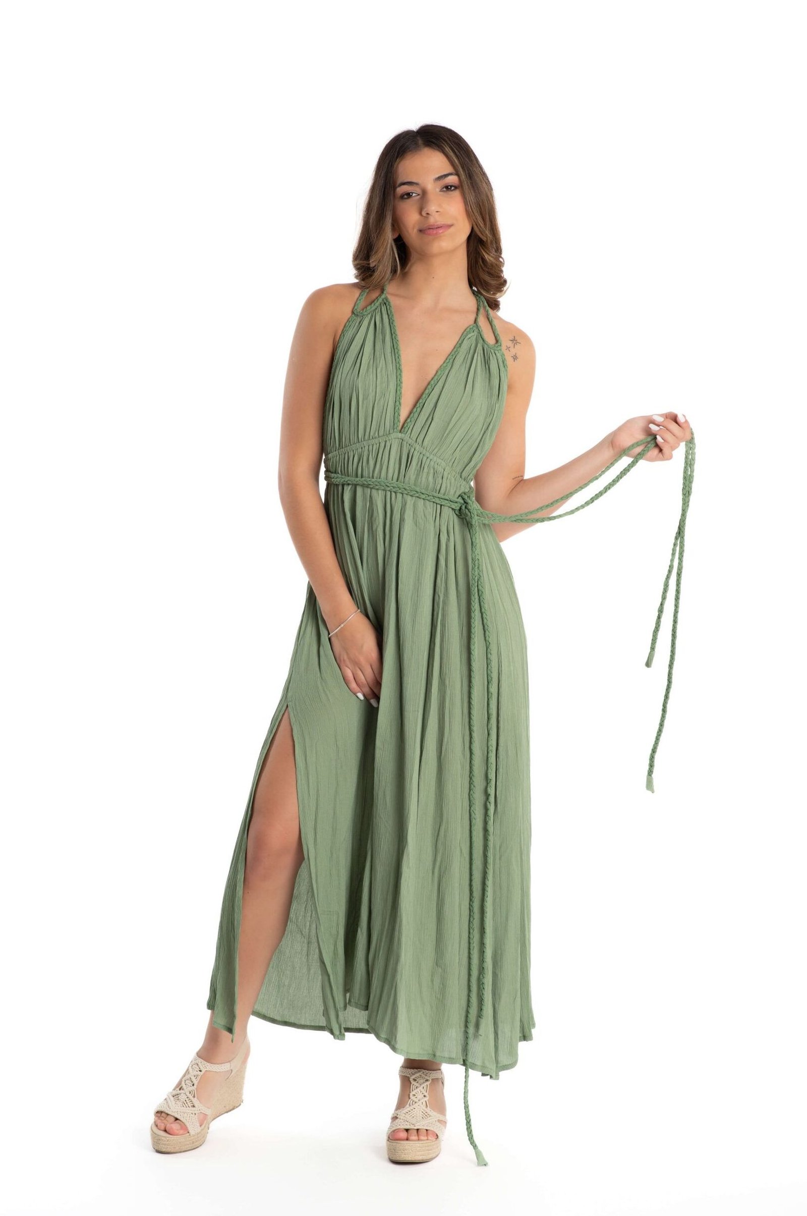 INDIRA INDIRA GREEN Vestido Largo Indira Green
